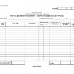 OCFS-3128. Program Expenditure Report - Contracted Services & Stipends