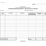 OCFS-3129. Program Expenditure Report - M&O and Facility Repairs