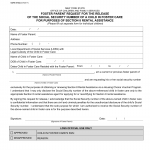 OCFS-4743a. Foster Parent Request for the Release of the Social Security Number of a Child in Foster Care for Purposes of Section 8 Rental Assistance