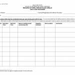 OCFS-6007. Record of Shelter in Place Drills