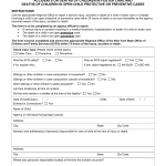 OCFS-7065 . Agency Reporting Form for Serious Injuries, Accidents, or Deaths of Children in Foster Care and Deaths of Children in Open Child Protectice or Preventive Cases