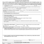 LA-1. Language Access Complaint Form