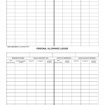 LDSS-2854. Personal Allowance Register