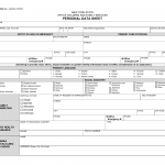 LDSS-2949. Personal Data Sheet