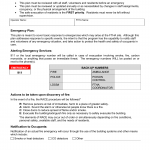 LDSS-7016. Plan for Fire, Disaster or Other Emergency Evactuation of Residents Operator or Substitute Caretaker