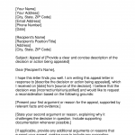 Official Appeal Letter