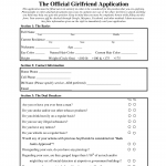 Girlfriend Application Form