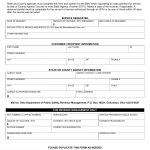 Form BMV 0399. Request for Service by State or County Agency