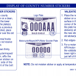 Form BMV 1515A. Display of Stickers