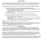 Form BMV 4531. Application for Removable Windshield Placard for Active Duty Military / Veterans With Disabilities