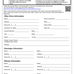 Oregon DMV Form 735-0032X. Crash Information Exchange Checklist