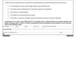 Oregon DMV Form 735-6745. Exemption from Odometer Disclosure Requirements