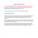 PA DOT Form DL-128 DS. Substance Use Form