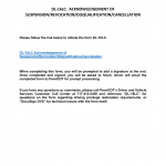 PA DOT Form DL-16LC DS. Acknowledgement of Suspension / Revocation / Disqualification As Required Under Section 1541 of The Vehicle Code