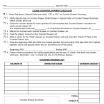 PA DOT Form FA-160. On-Line Messengers Counter Drawer Summary