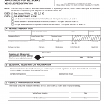 PA DMV Form MV-140SV. Application for Seasonal Vehicle Registration