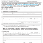 PA DMV Form MV-26D. Application for Disposal of Watercraft Trailer Forfeiture
