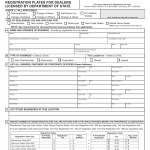 PA DMV Form MV-349. Application for Vehicle Dealer Registration Plates for Dealers Licensed by Department of State