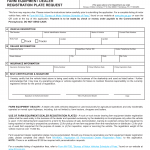 PA DMV Form MV-377. Farm Equipment Dealer Registration Plate Request