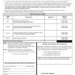 PA DMV Form MV-511B. Requisition for Motor Vehicle Forms