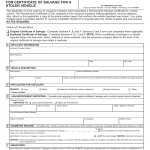 PA DMV Form MV-6SV. Insurance Company Application for Certificate of Salvage for a Stolen Vehicle