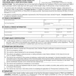 PA DMV Form MV-9. Compliance or Exemption For the Pennsylvania Clean Vehicles Program