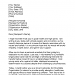Passionate Appeal Letter