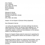 Professional Appeal Letter