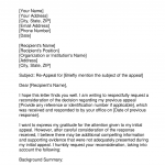 Re-appeal Letter