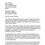 Redundancy Appeal Letter