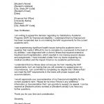SAP Appeal Letter