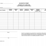 SBA Form 2202. Schedule of Liabilities
