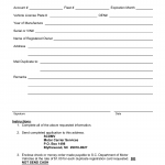 SCDMV Form 3090-A. Application for a Duplicate Cab Card