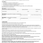 SCDMV Form 433. 30-Day Temporary Plate Registration