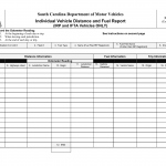 SCDMV Form MC-1. Individual Vehicle Distance & Fuel Report