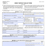 SF 1199A. Direct Deposit Sign-Up Form