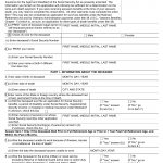 Form SSA-10. Application for Widow's or Widower's Insurance Benefits