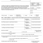 Form SSA-8001-BK. Application for Supplemental Security Income (SSI) (Deferred or Abbreviated)