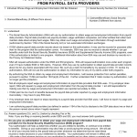 Form SSA-8240. Authorization for the Social Security Administration to Obtain Wage and Employment Information from Payroll Data Providers