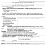 Form SSA-827. Authorization to Disclose Information to the Social Security Administration