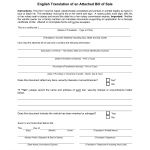 GA DMV Form T-207E English Translation of an Attached Bill of Sale