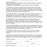 Trampoline Waiver Form