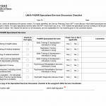 TX HHS Form 1015. LMHA PASRR Specialized Services Discussion Checklist