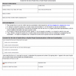 TX HHS Form 1038. Consent for the Use of Audio-Only or Audio-Visual Communication