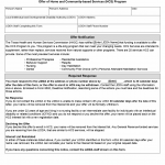 TX HHS Form 1067. Offer of Home and Community-based Services (HCS) Program