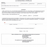 TX HHS Form 1084. Certification for Warrants Lost. Destroyed. Stolen or Not Received