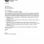 TX HHS Form 1719. Notification of Investigatory Findings