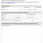 TX HHS Form 2963. Admission of a Child from a Law Enforcement Officer
