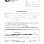 TX HHS Form 3049. Employment Verification