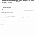 TX HHS Form 3053. Notification of Rights and Responsibilities. Complaint Procedures. and Allegations of Abuse. Neglect or Exploitation